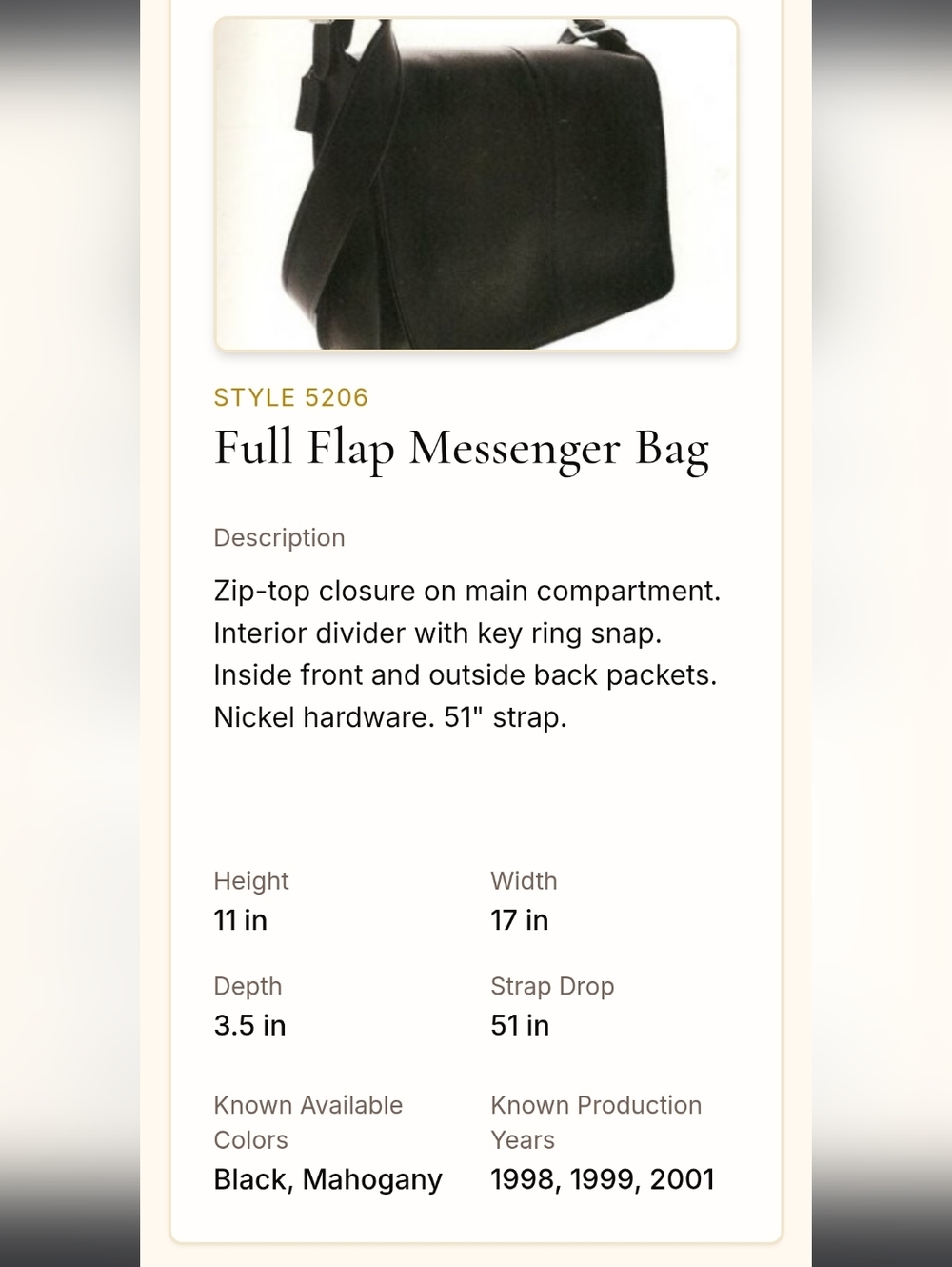 Vintage Coach Black Leather Men's Messenger Bag - Picture 8 of 9